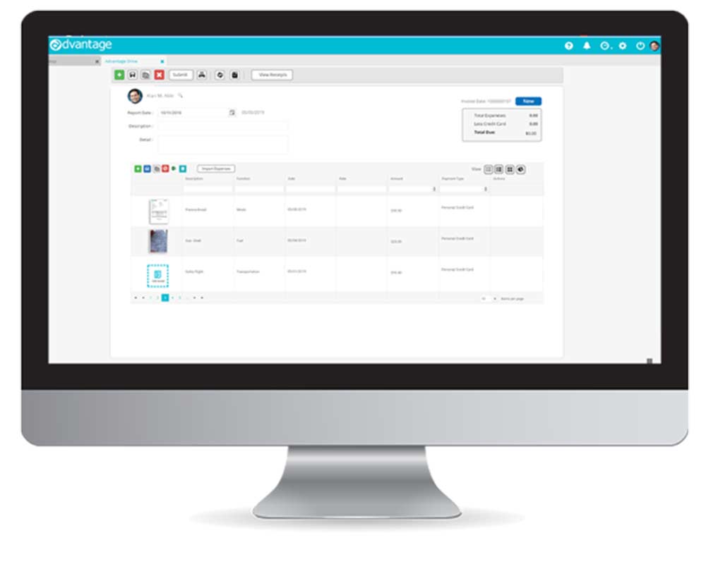 Advantage Expense Reports